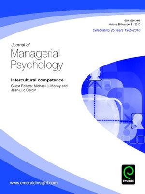 cover image of Journal of Managerial Psychology, Volume 25, Issue 8